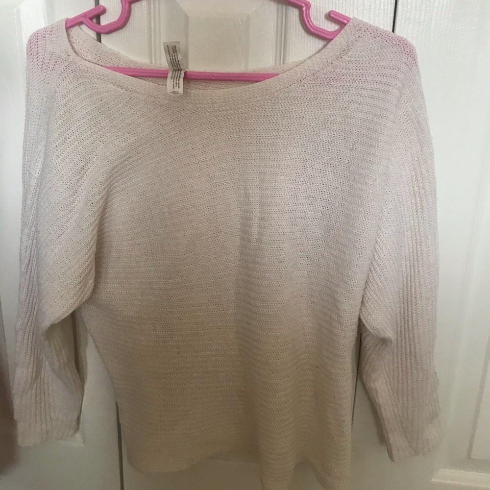 light white sweater